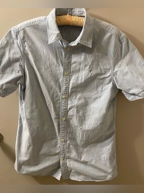 All Saints Cotton Burton Up Shirt